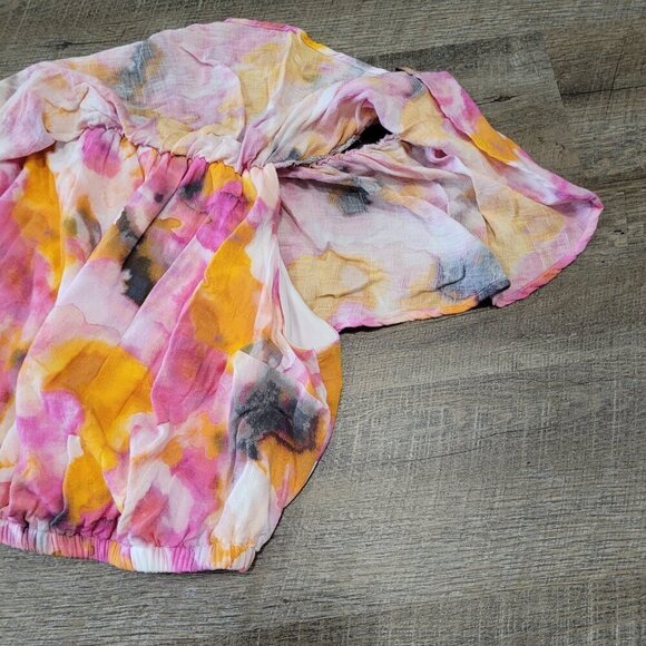 TORRID | Watercolor Tie-Dye Off Shoulder Crop Top | Sz. 3X - Picture 8 of 9